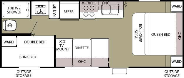 Grey Wolf 22BH floor plan