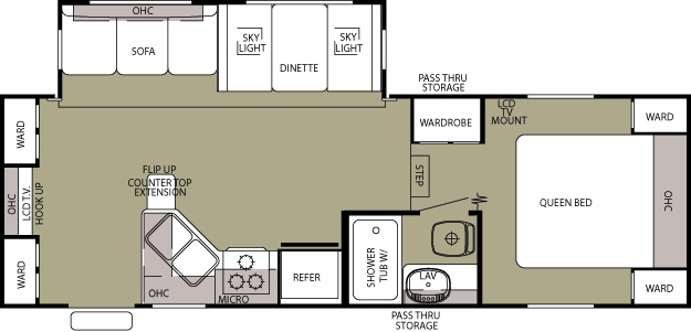 Cherokee Lite 255S floor plan