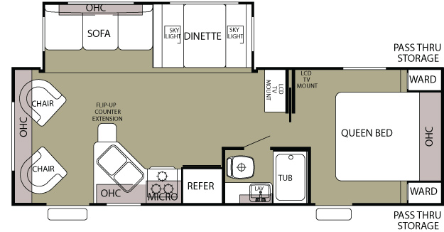 Cherokee 26L floor plan