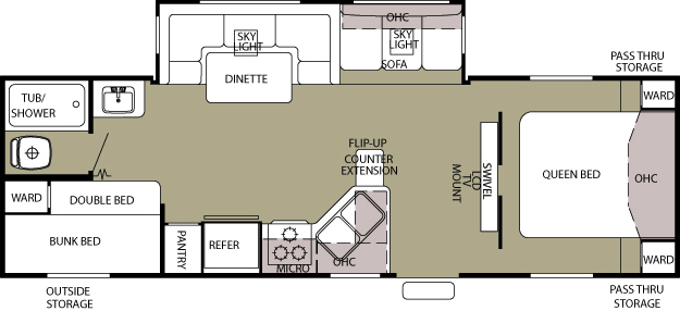 Cherokee 27BH floor plan