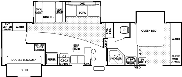 Cherokee Lite 285B+BS floor plan