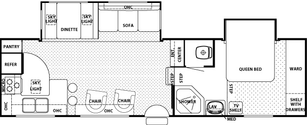 Cherokee Lite 285KBS floor plan