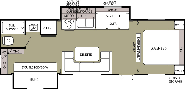 Grey Wolf 28A+KS floor plan