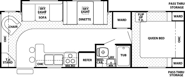 Grey Wolf 28L floor plan