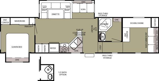 Cherokee Lite 295U floor plan