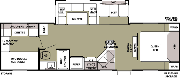 Cherokee 29U floor plan